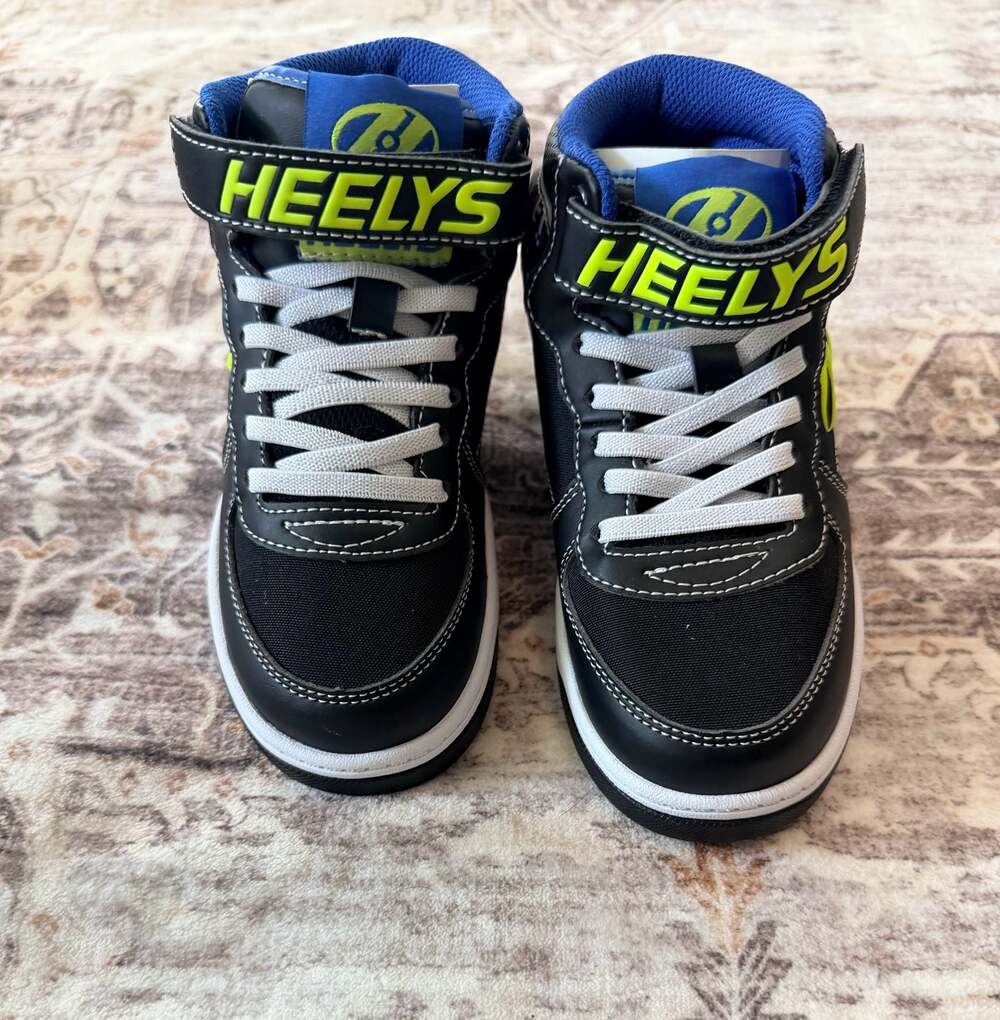 Heelys Rezerve EX X2 Youth Size 13C Black Multi-Color Dual Wheel Roller Shoes - Picture 2 of 9
